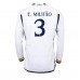 Günstige Real Madrid Eder Militao #3 Heim Fussballtrikot 2023-24 Langarm